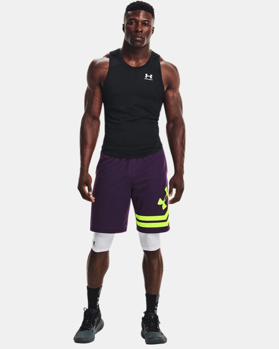 เสื้อกล้ามรัดกล้ามเนื้อ HeatGear® สำหรับผู้ชาย, Black, pdpMainDesktop image number 2